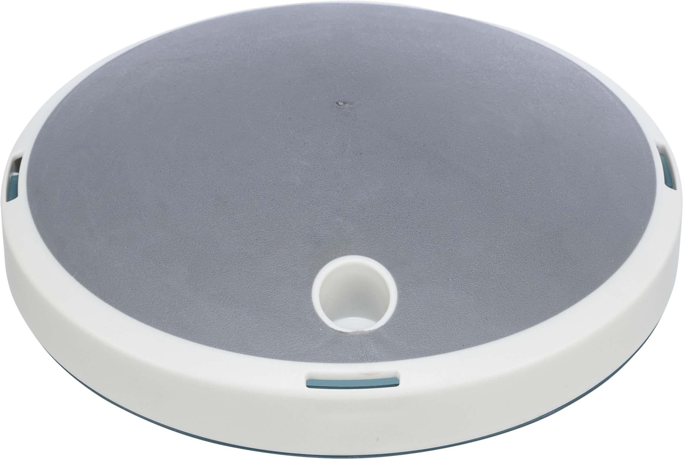 Trixie Slow Feed Rocking bowl, plast/TPR, 0.5 l/ø 23 cm, grå/blå