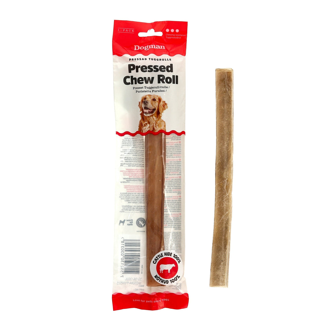 Dogman Tuggrulle Pressad Brun 25cm