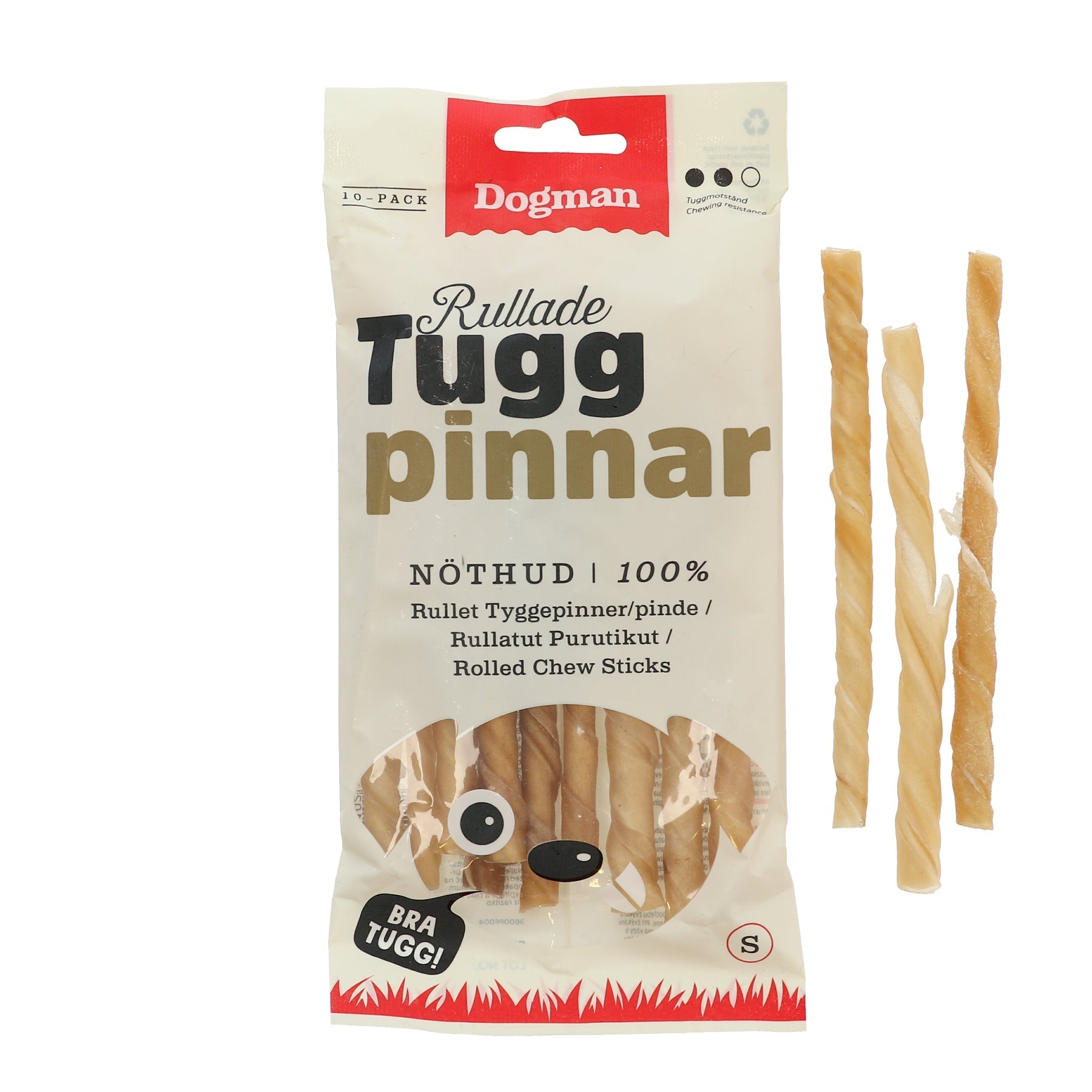 Dogman Tuggpinnar Rullade Brun 10p