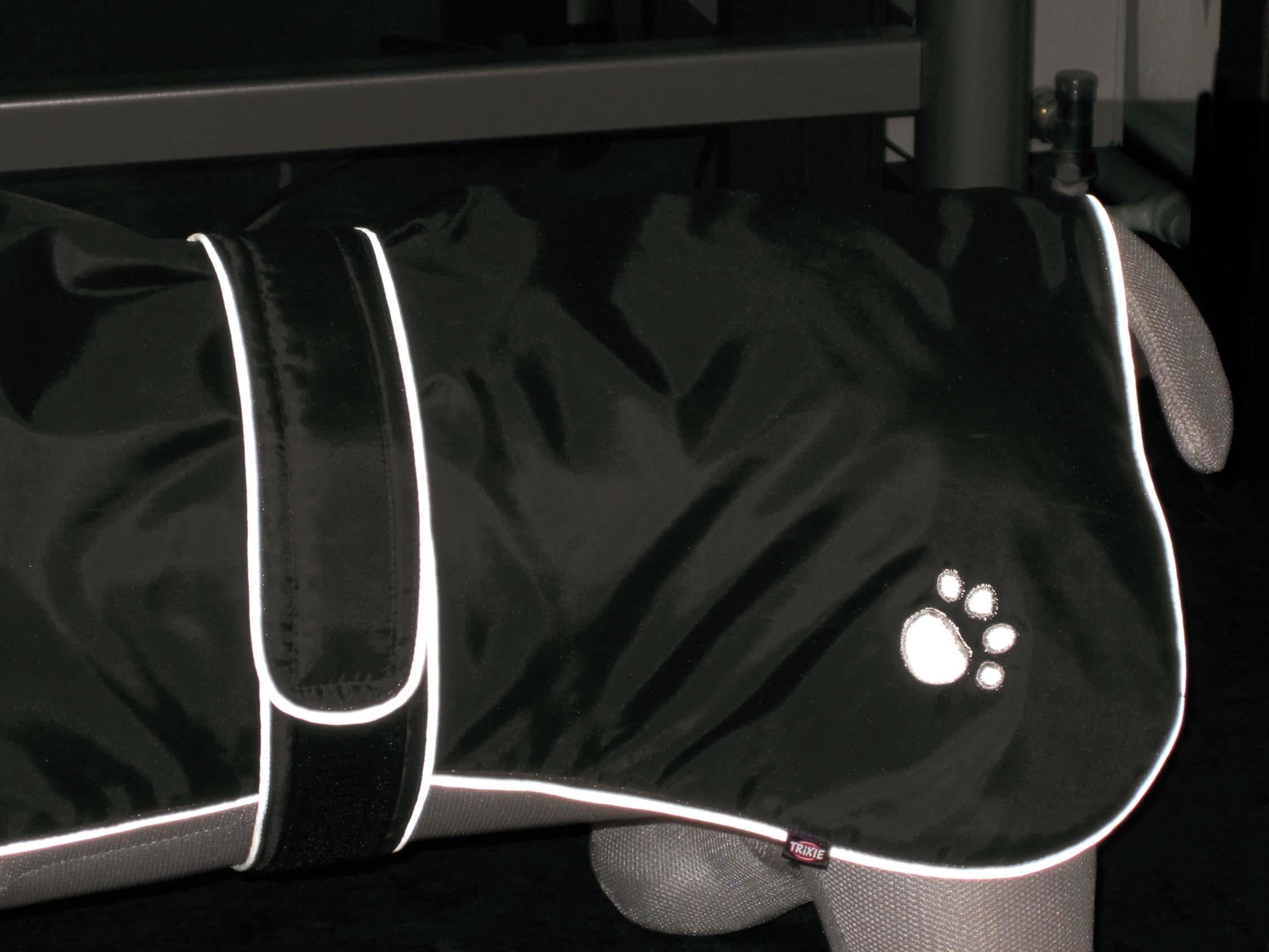 Orléans Hundtäcke Reflex/Fleece 80 cm, svart