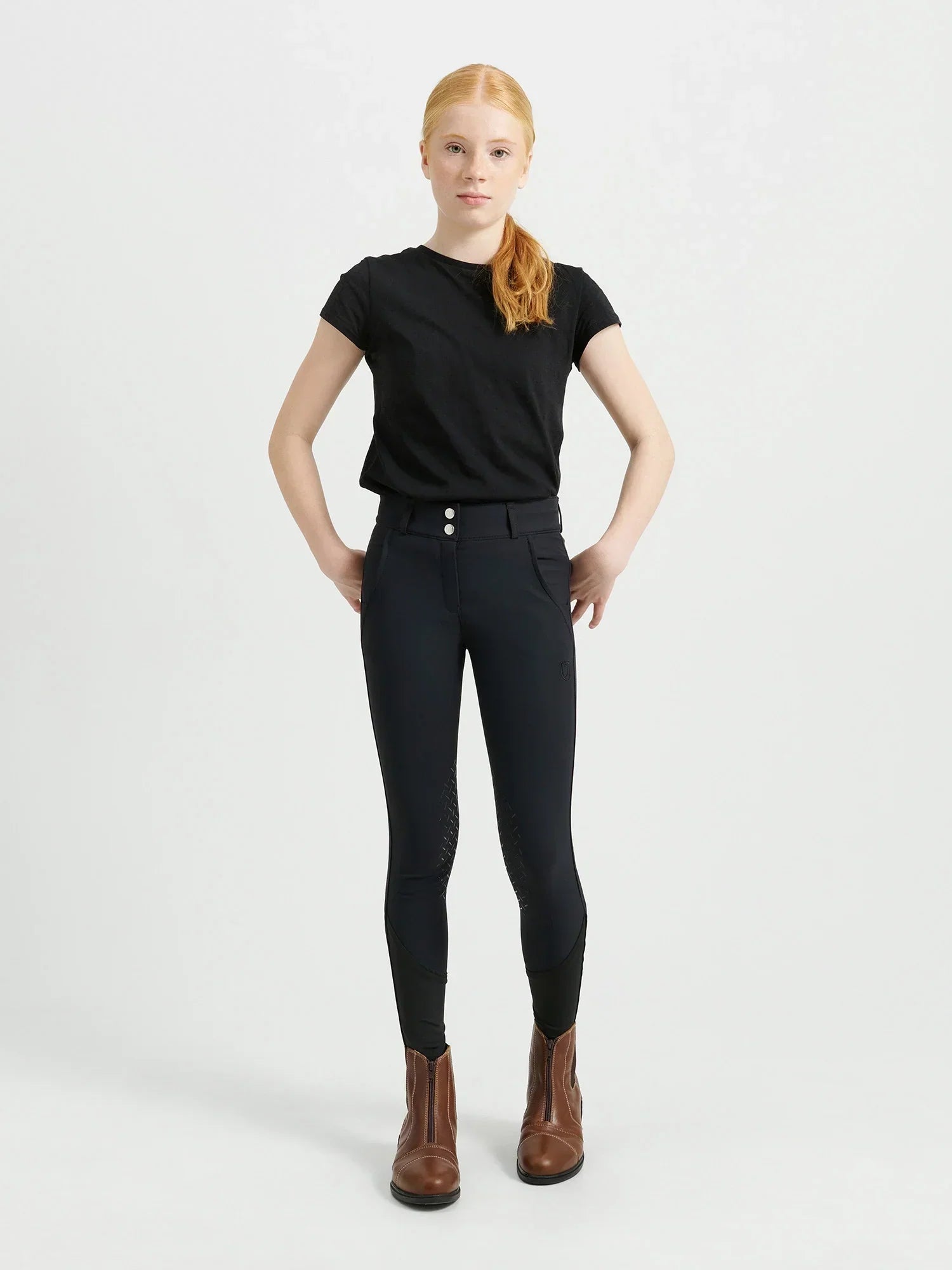 Jacson Barn/Junior Rigmor Ridbyxa Knäskodd Svart