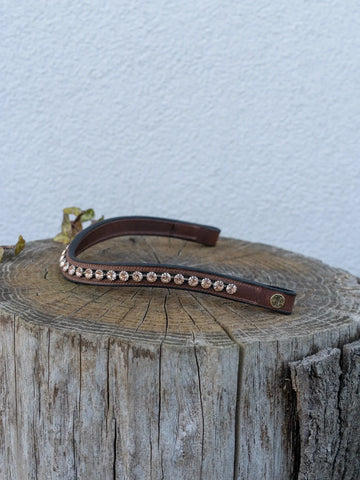 Jacson Pannband Kristall Rosé Brun