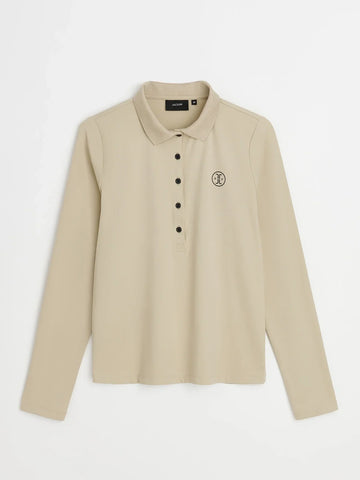 Jacson Ylva Långärmad Piké Beige