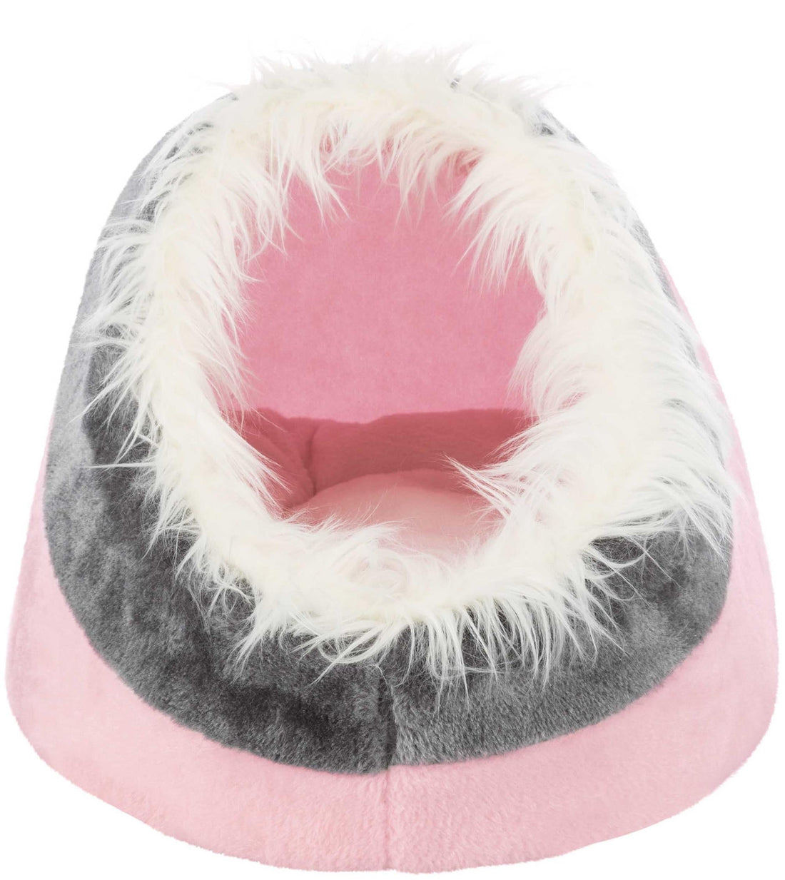 Minou igloo, 35 x h26 x 41 cm, rosa/grå