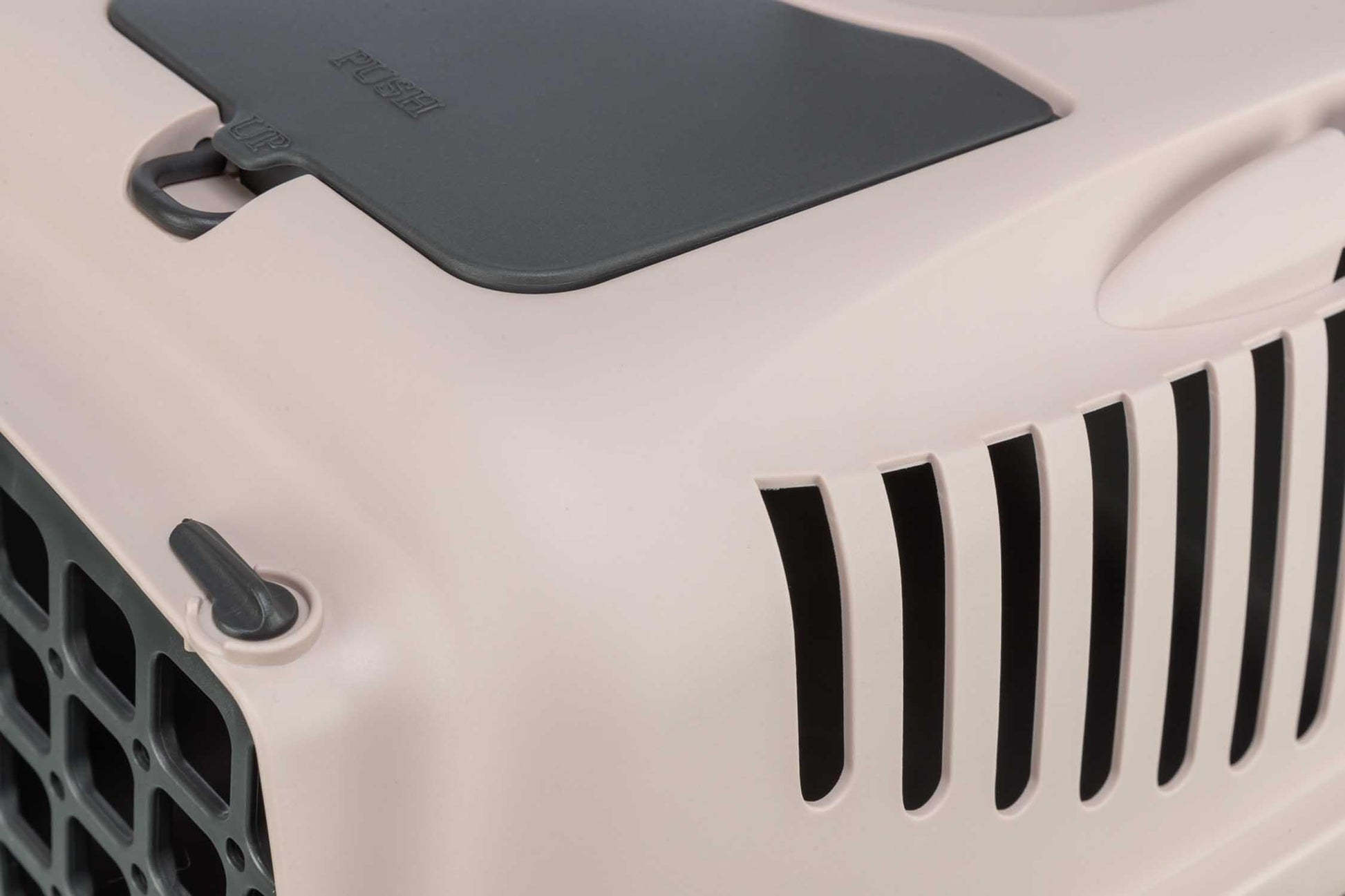 Transportbur Capri 2, XS-S: 37 × 34 × 55 cm, mörkgrå/blush