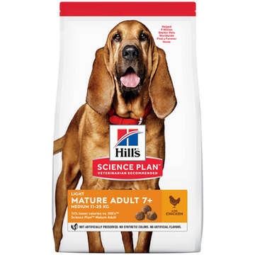 Hills Science Plan Mature Adult Light 7+ Medium Chicken - Dry Dog Food 14 kg