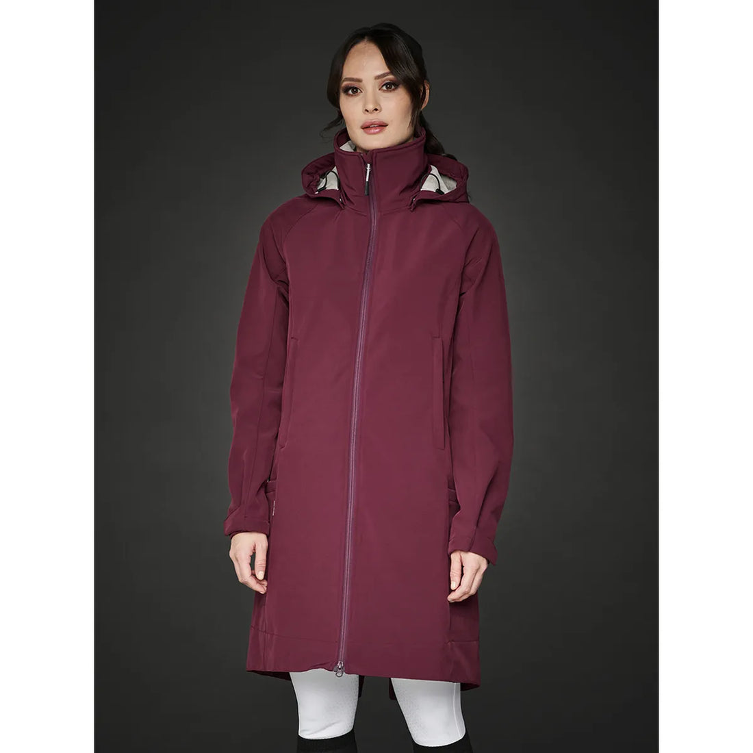 Mountain Horse Stella Softshell Parka Burgundy