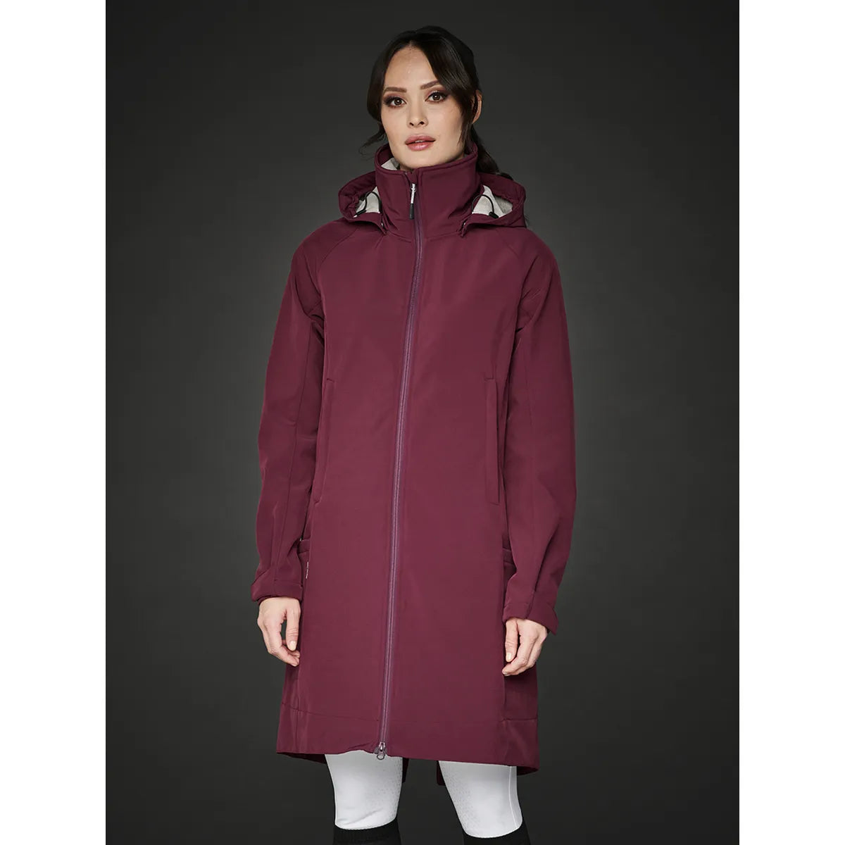Mountain Horse Stella Softshell Parka Burgundy