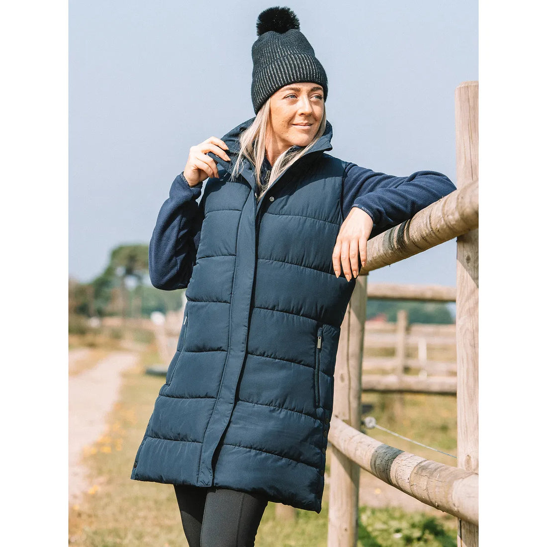 Mountain Horse Team Long Vest Navy
