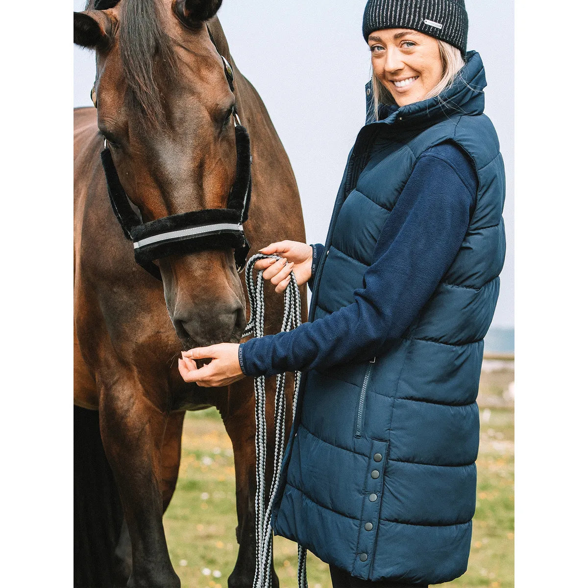 Mountain Horse Team Long Vest Navy