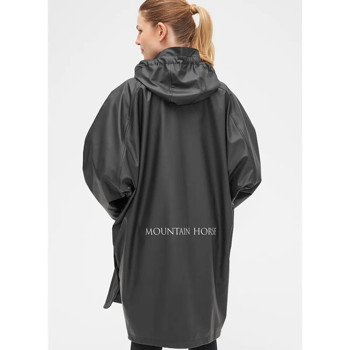 Mountain Horse Drizzle Rain Poncho Black
