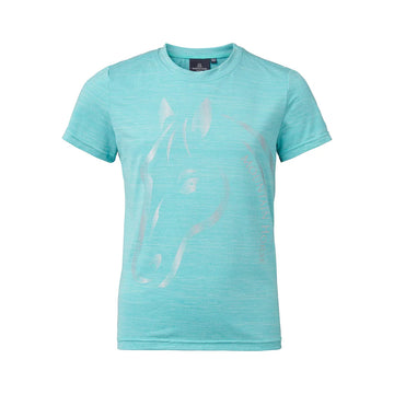 Mountain Horse U & I Tech Tee Jr Teal Blue