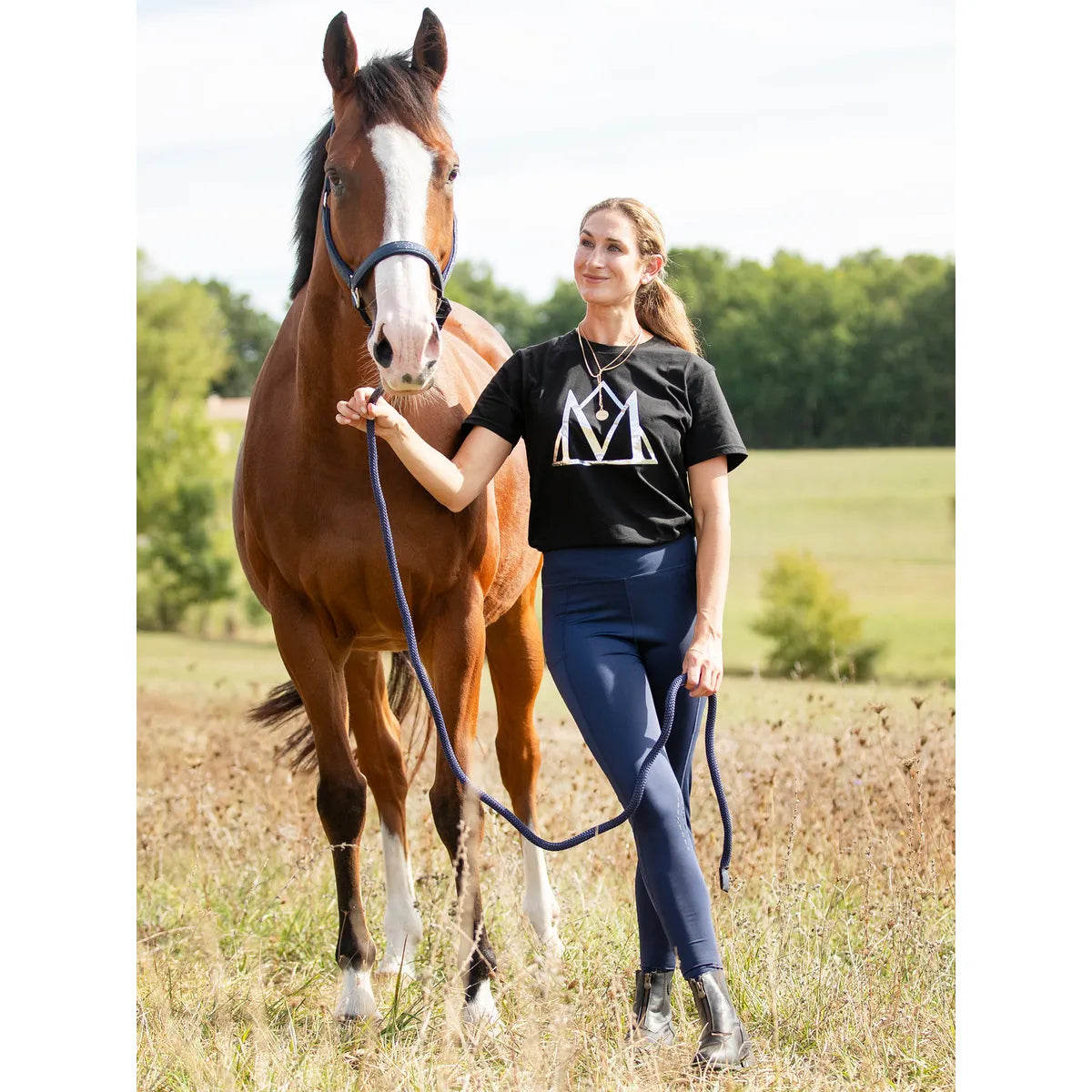 Mountain Horse MH Silver Tee Black