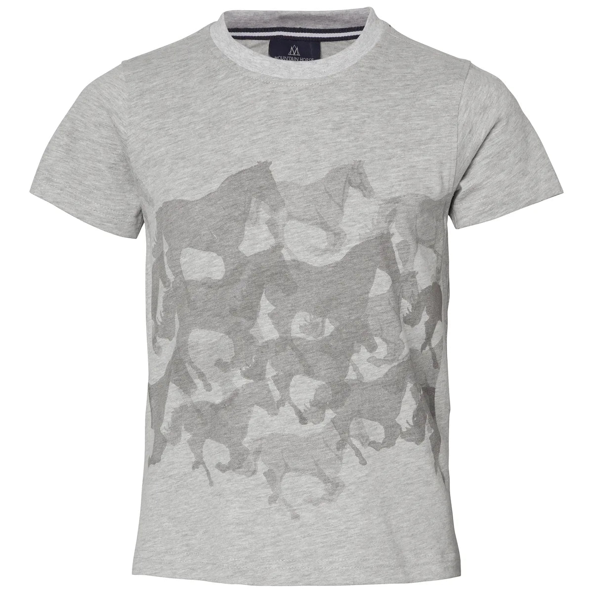 Mountain Horse Running Horse Tee Jr Grey Melange