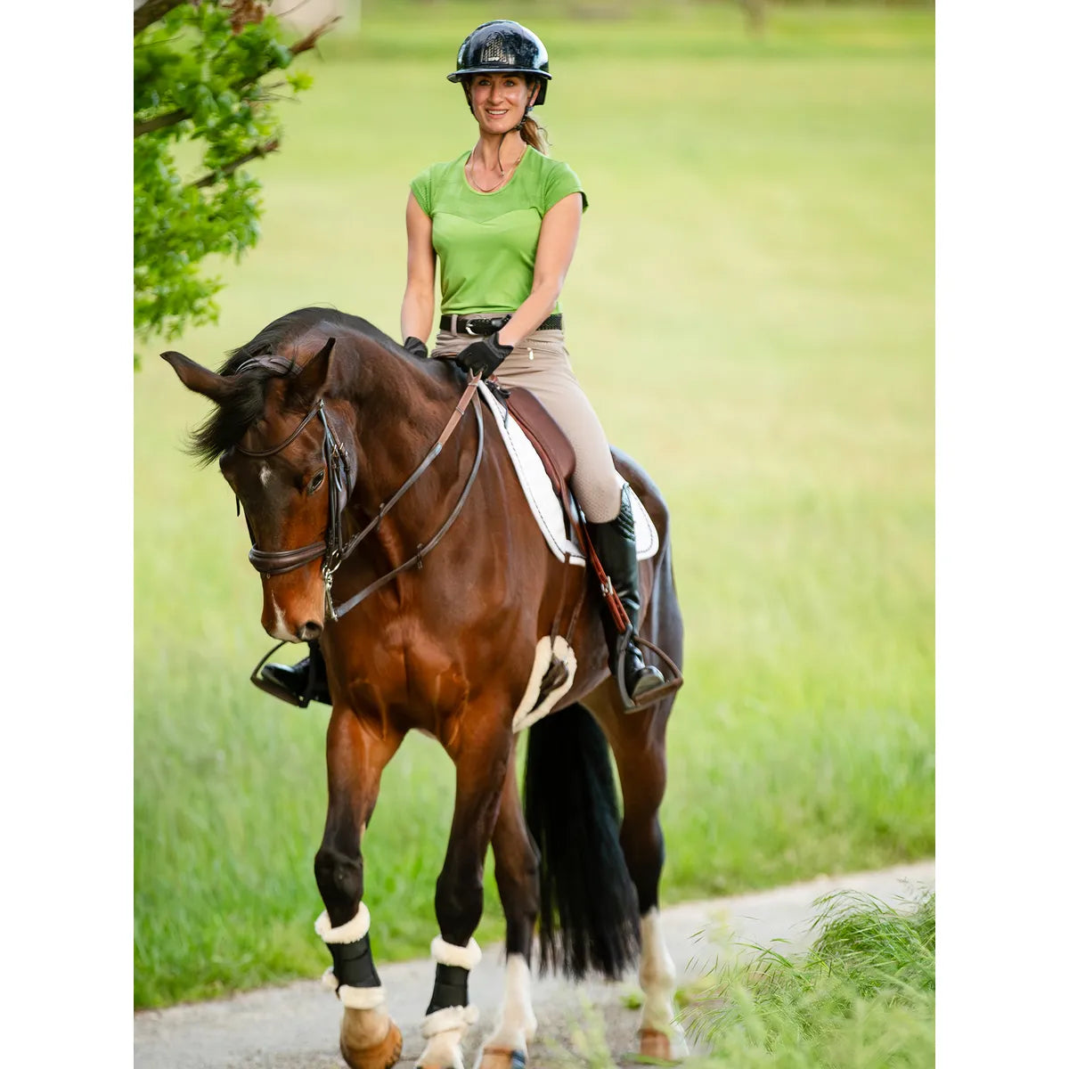 Mountain Horse Lace Top Green.