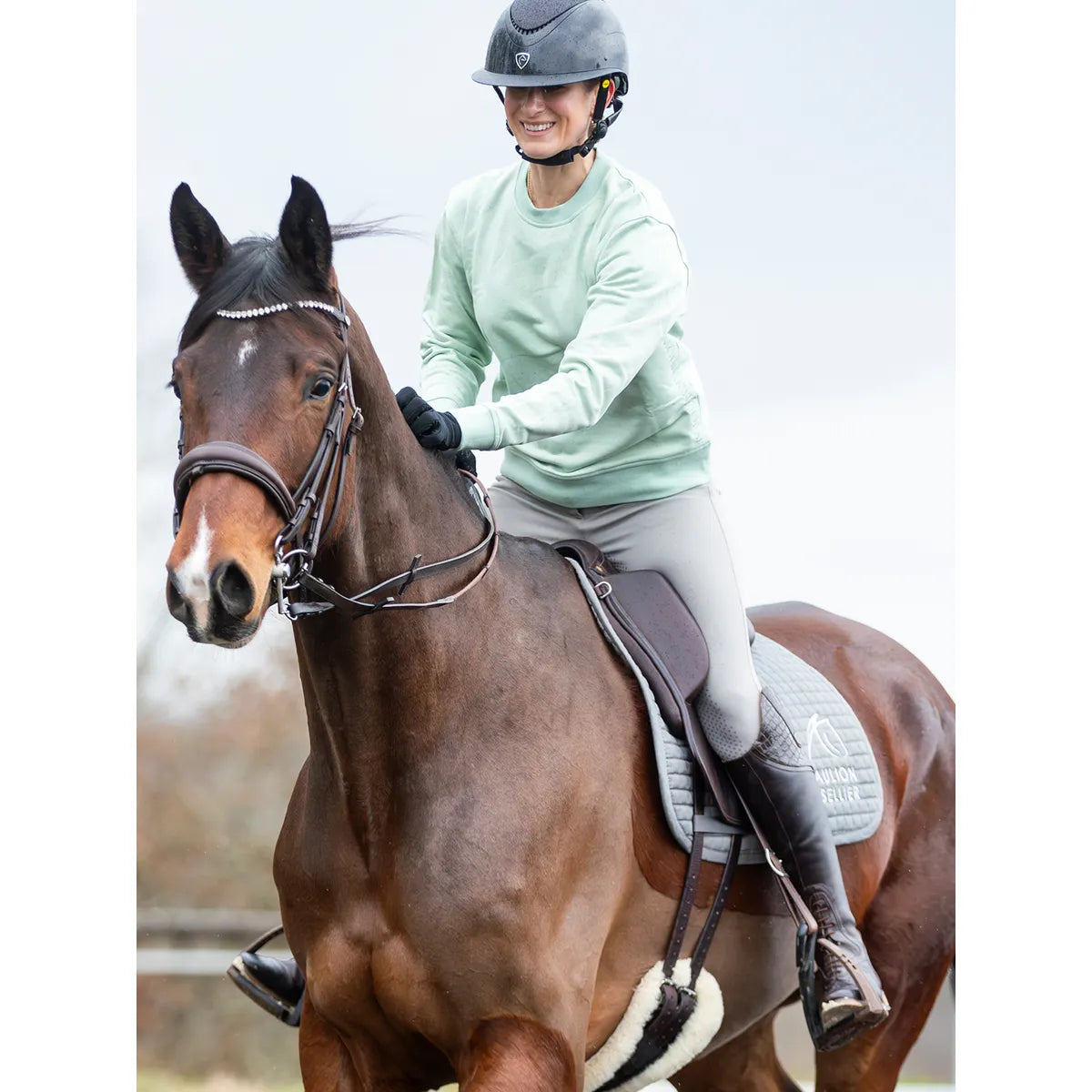 Mountain Horse Paradise Sweatshirt Green.