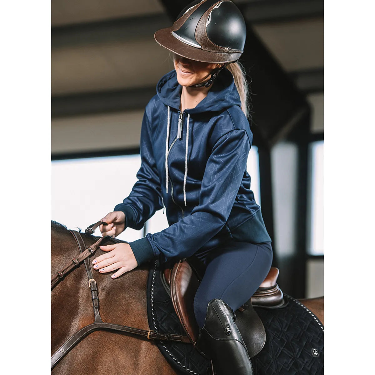 Mountain Horse Starla Hoodie Dark Navy