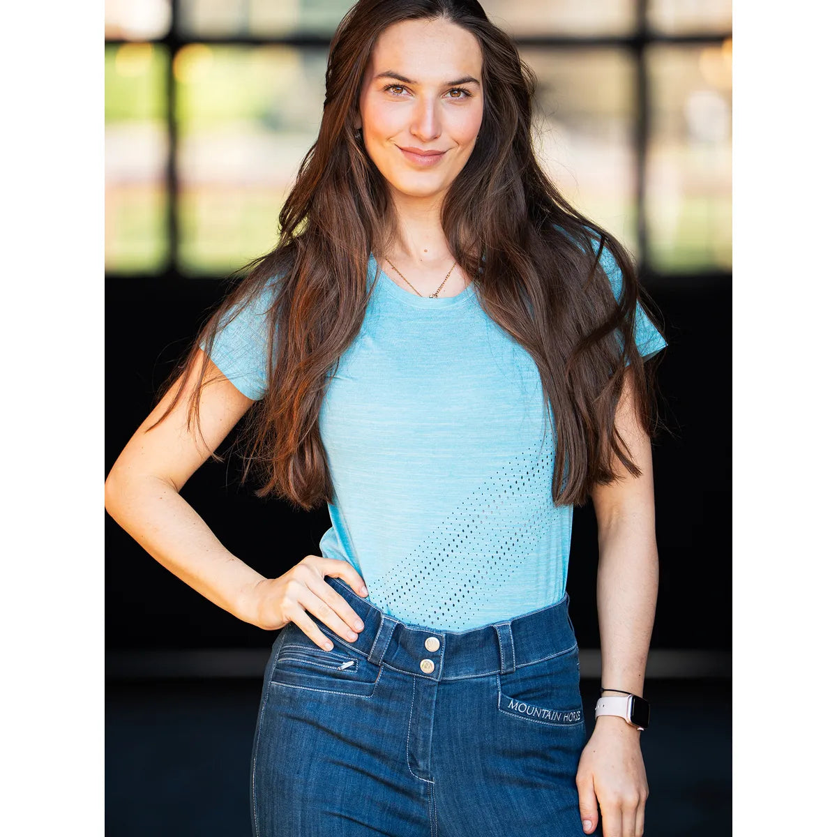 Mountain Horse Tara T-shirt Teal Blue