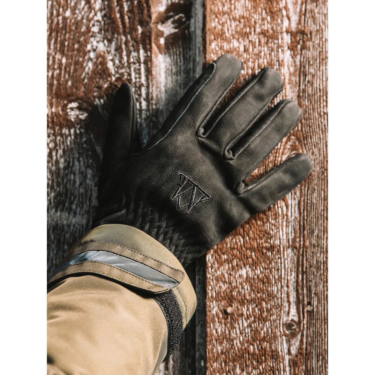 Mountain Horse Leather Glove Fleece Lined Black