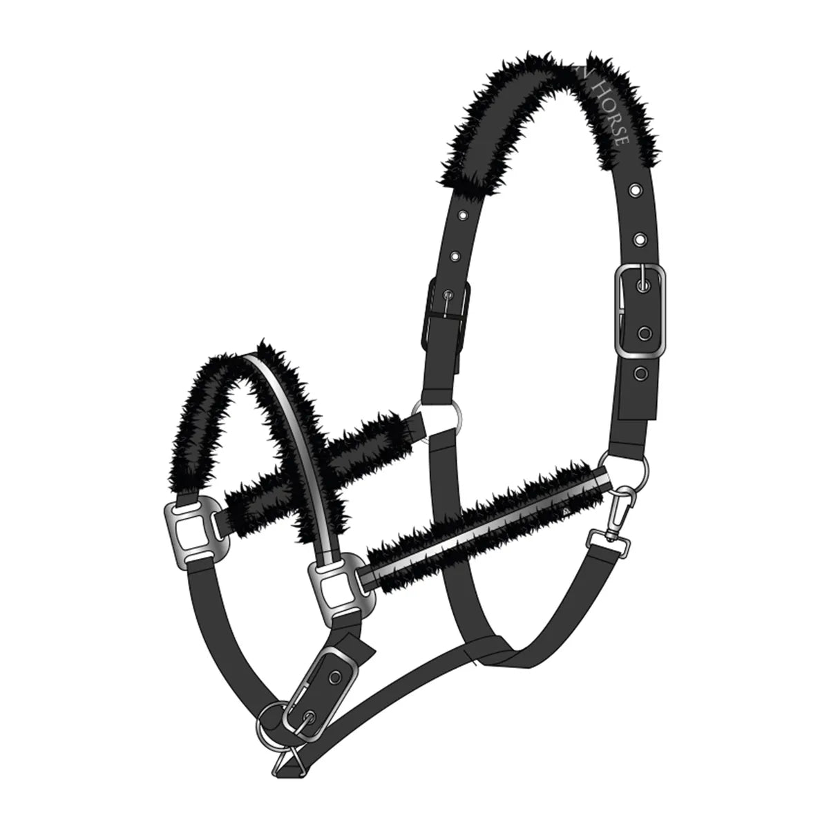 Mountain Horse Mountain Horse Halter Black