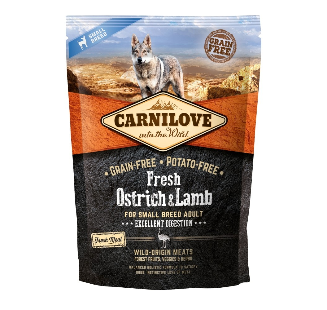 Carnilove Fresh Ostrich & Lamb Adult Small Breed 1,5 kg