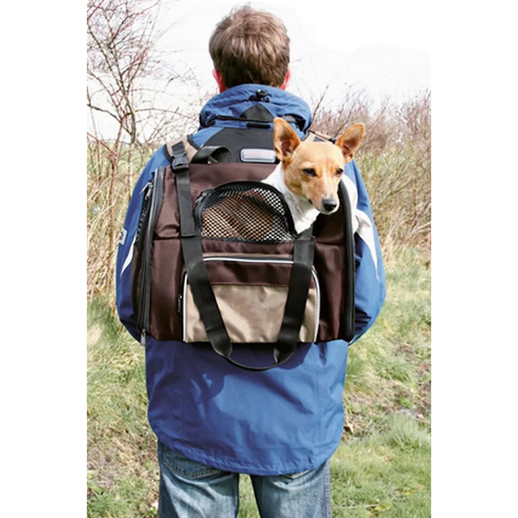 Trixie Ryggsäck Shiva 41 x h30 x 21 cm < 8 kg, Brun/Beige