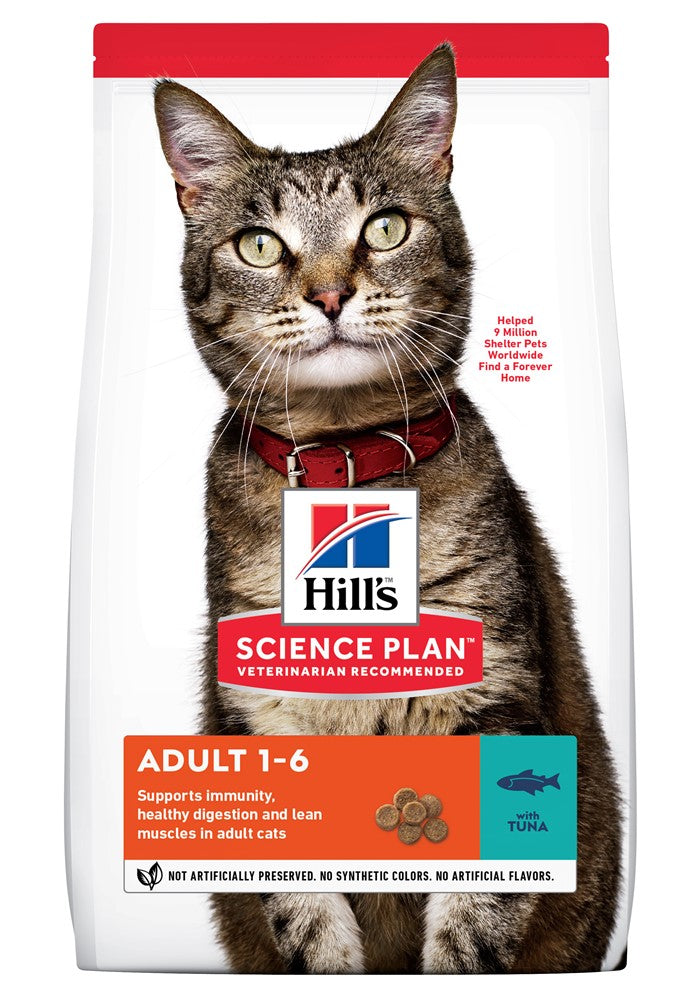 Hills Science Plan Adult Optimal Care Tuna - Dry Cat Food