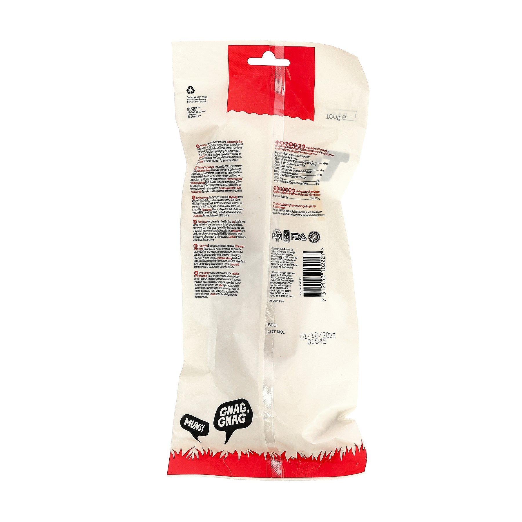 Dogman Tuggknut med Kyckling Vit 23cm