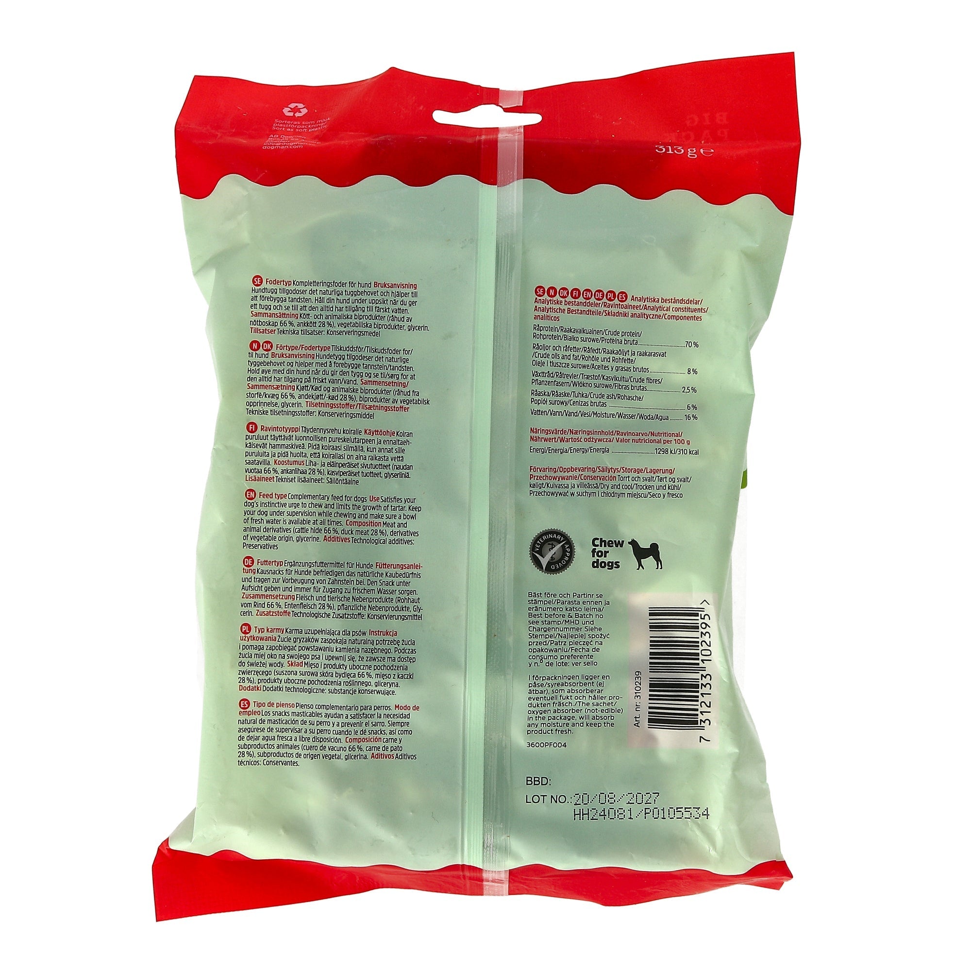 Dogman Tuggpinnar med Anka 25p