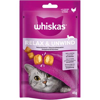 Whiskas Snacks Relax & Unwind 45 g kyckling
