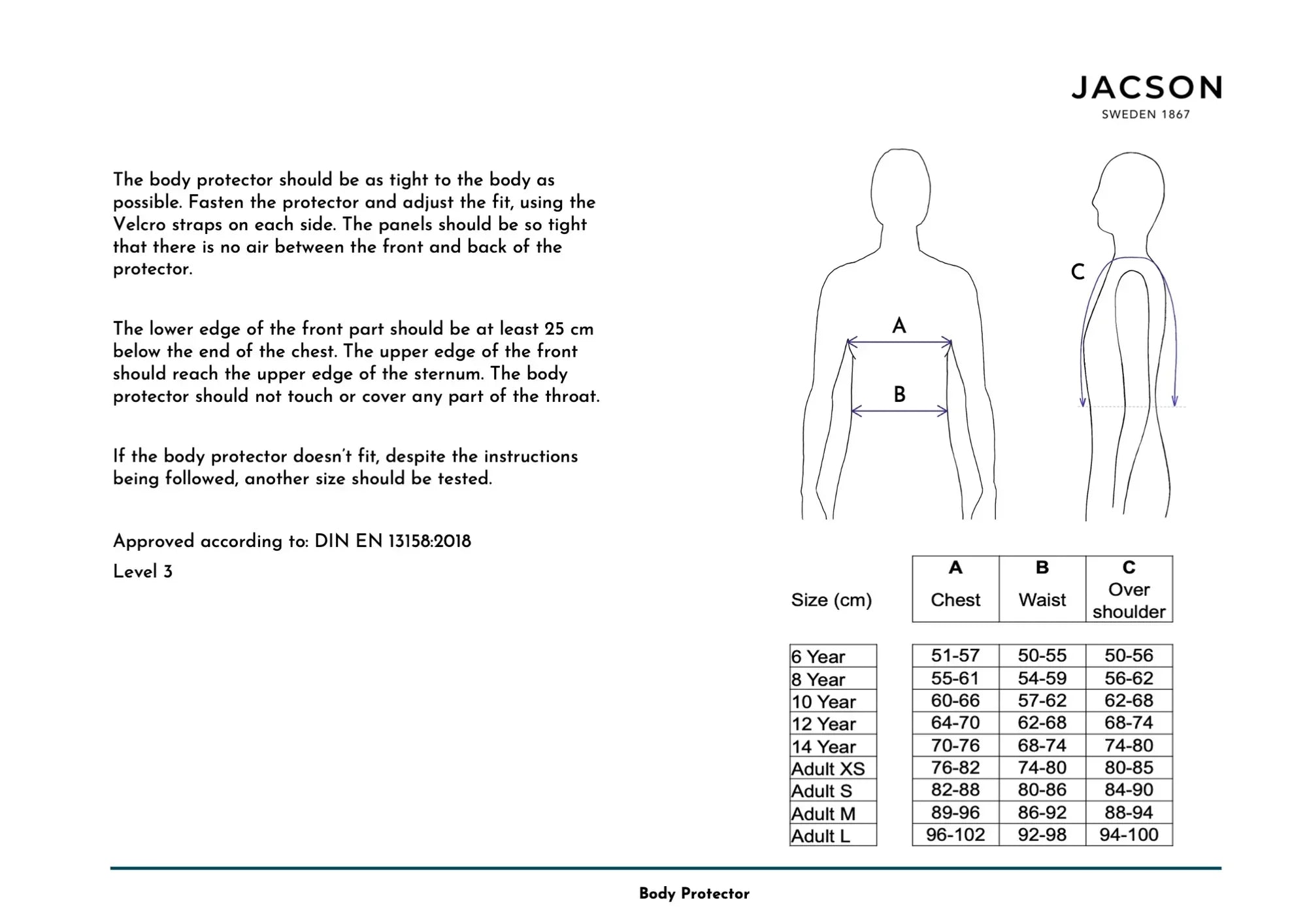 Jacson Barn/Junior Säkerhetsväst Svart
