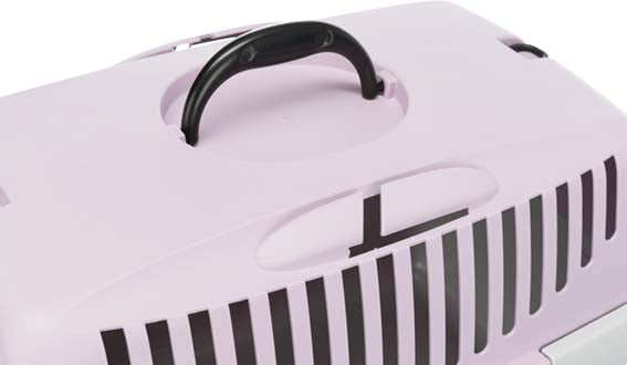 Transportbur Capri 1, 32 x h31 x 48 cm, ljusgrå/ljuslila