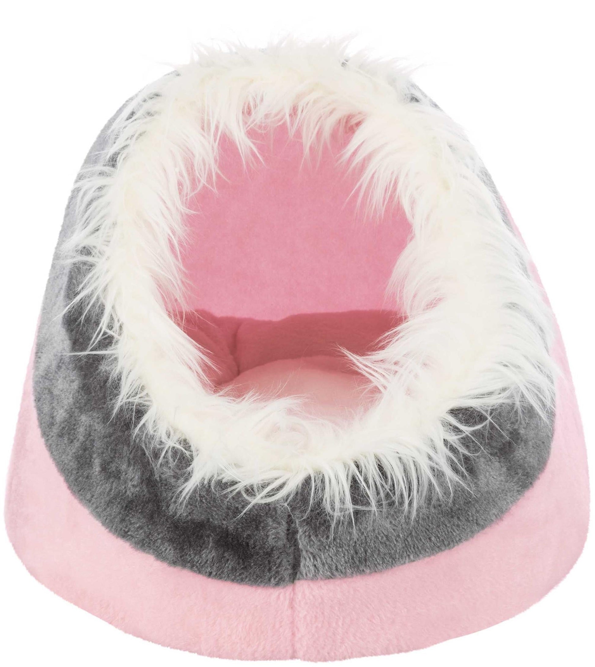 Minou igloo, 35 x h26 x 41 cm, rosa/grå