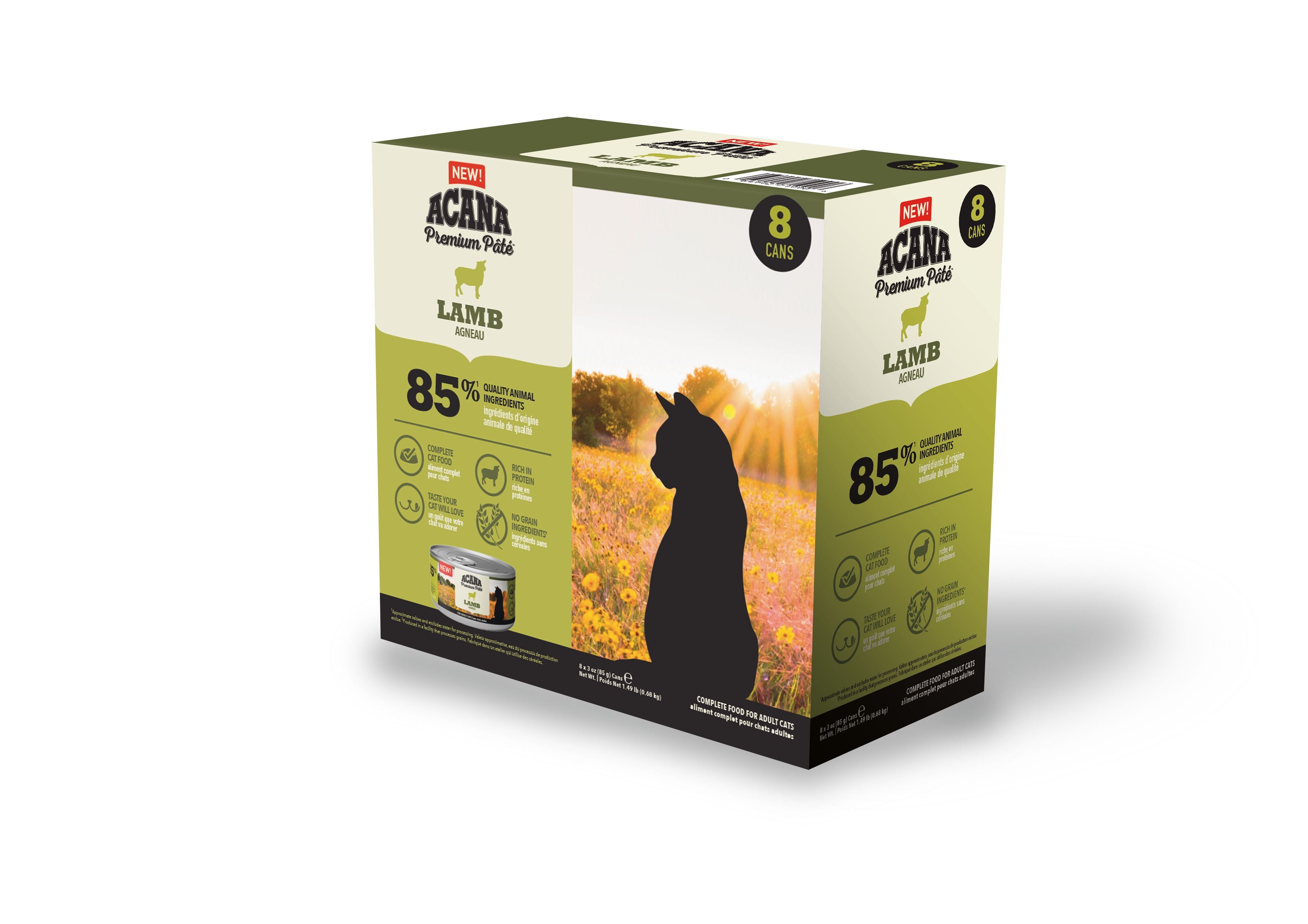 Acana Premium Paté Lamb Våtfoder för katt 8x85g