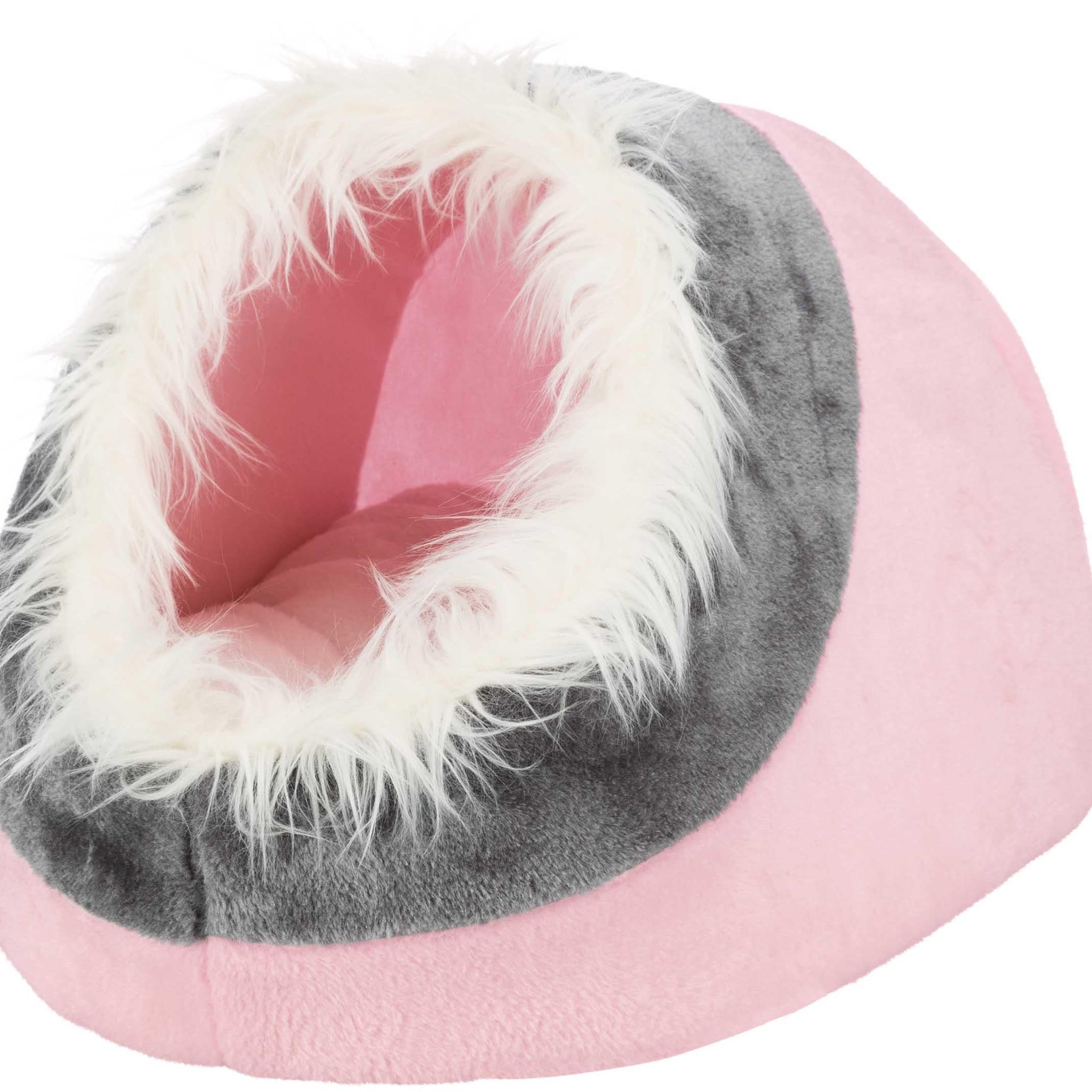 Minou igloo, 35 x h26 x 41 cm, rosa/grå