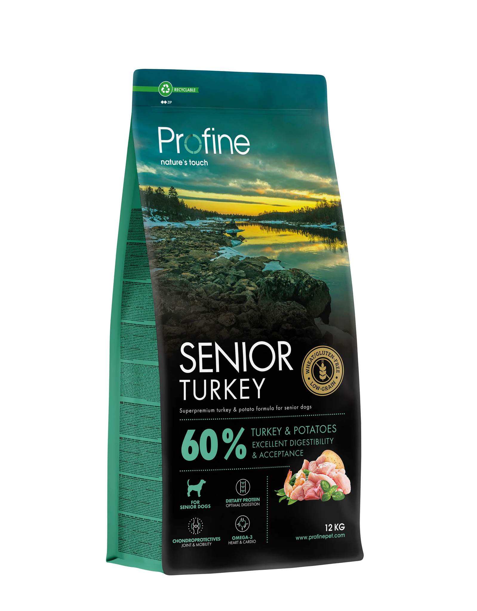Profine Dog Dry Food Senior Turkey & Potatoes 12 kg