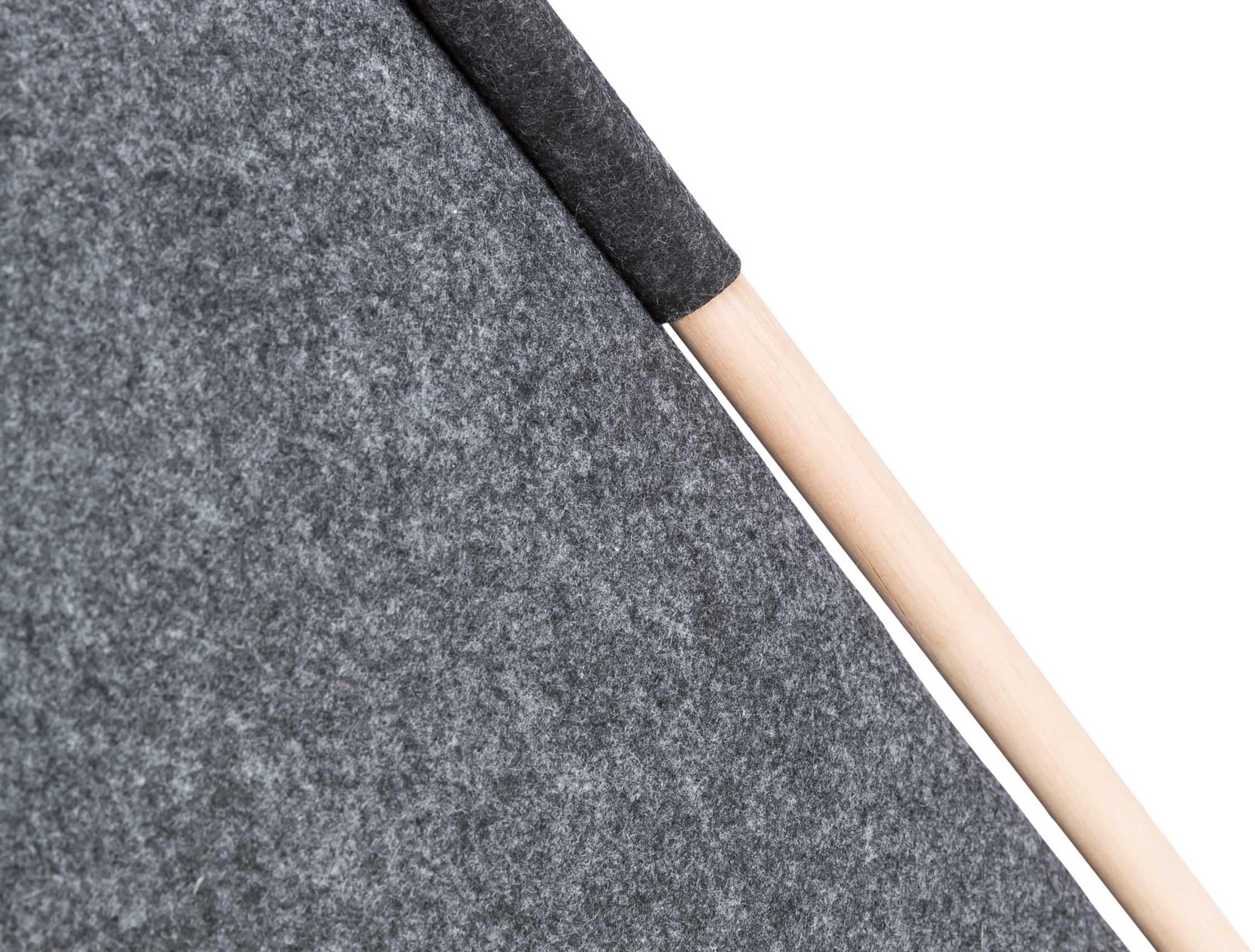 Tipi tält, filt, 70 × 70 × 70 cm, antracit