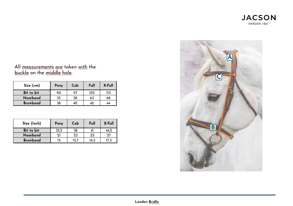 Jacson London Träns Brun