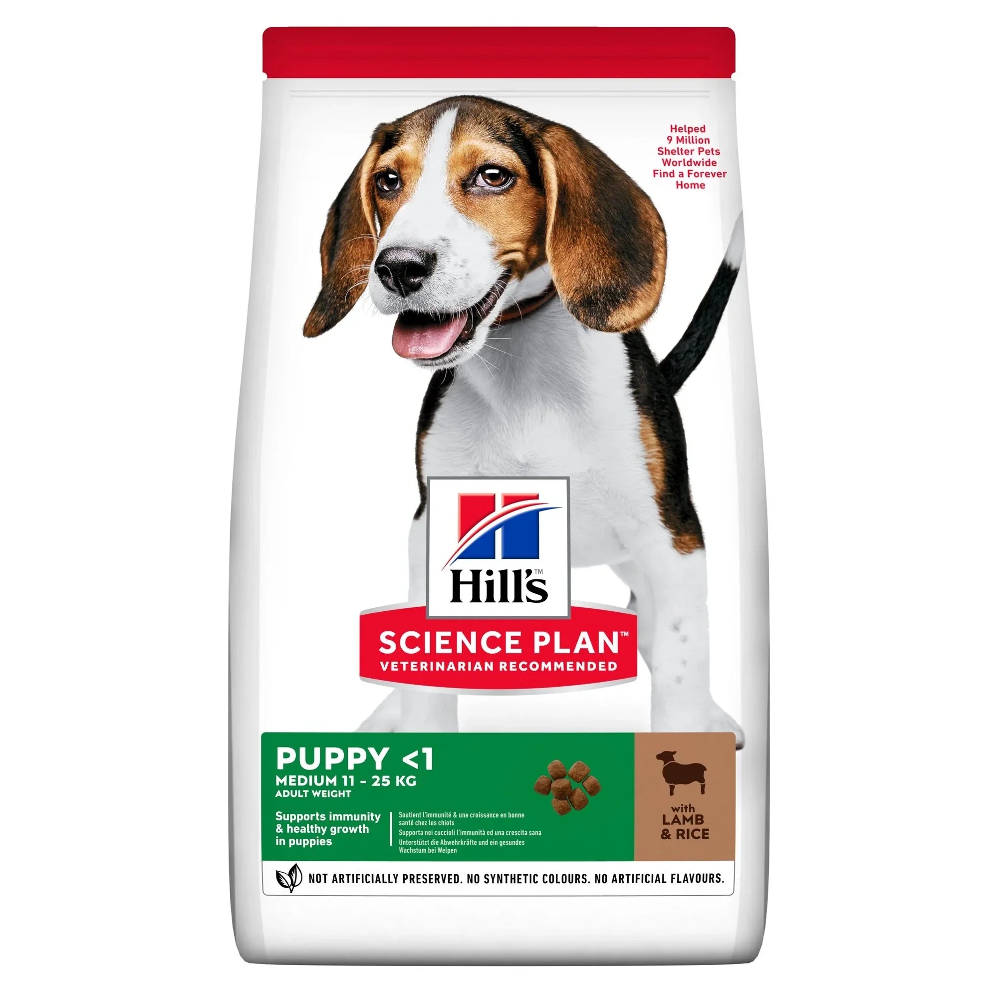 Hills Science Plan Puppy Healthy Development Medium Lamb & Rice - Dry Dog Food