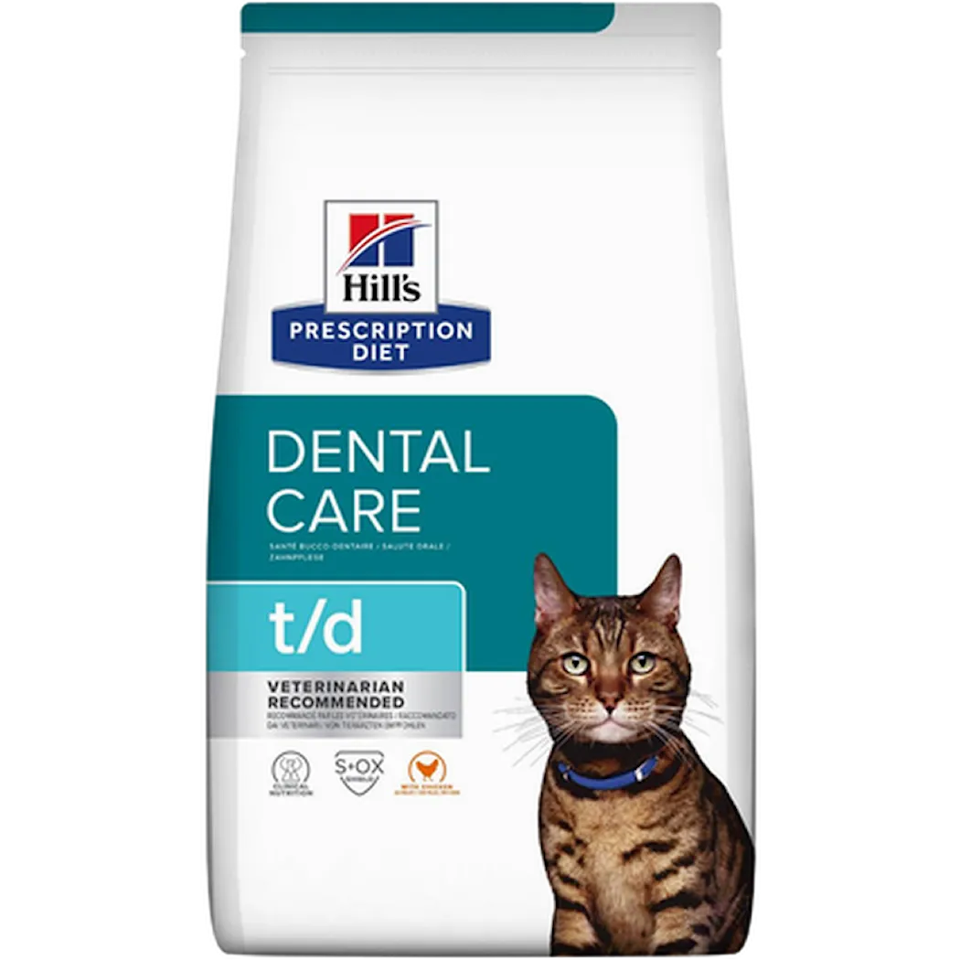 Hill's Prescription Diet Feline t/d Dental Care Chicken - Dry Cat Food