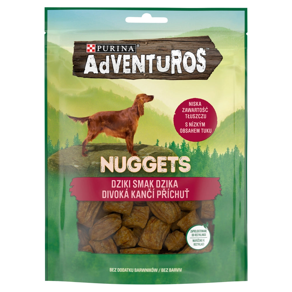 Purina Adventuros Nuggets Boar Flavour 90g x 6st