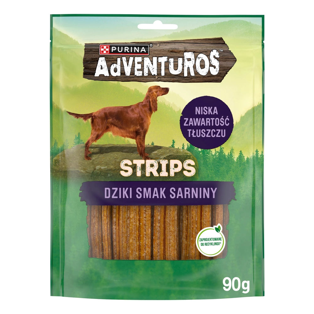 ADVENTUROS Strips med smak av vilt 90g