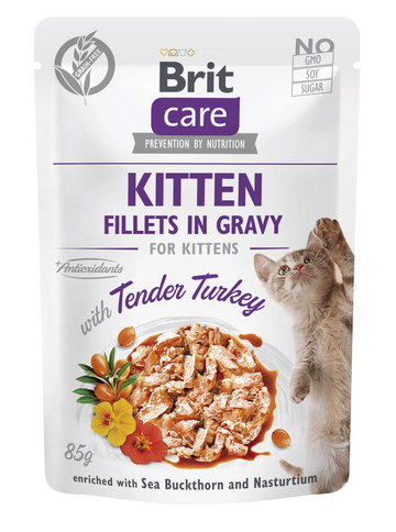 Brit Care Kitten Turkey in Gravy 85 g