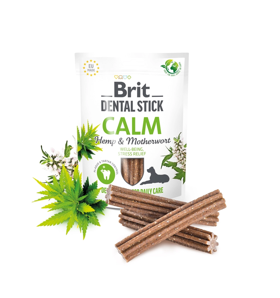 Brit Care Dental Stick, hampa & örter - 7 st