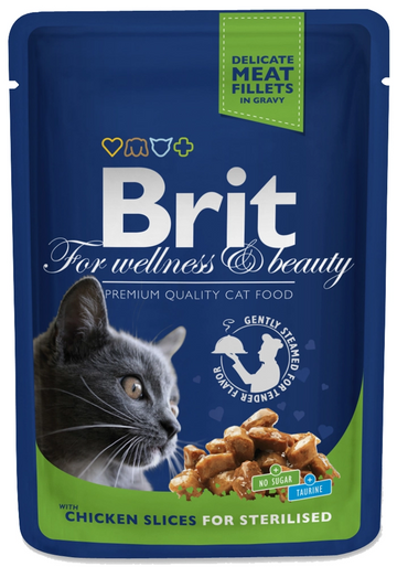BRIT Cat Sterilised KYCKLING 100g