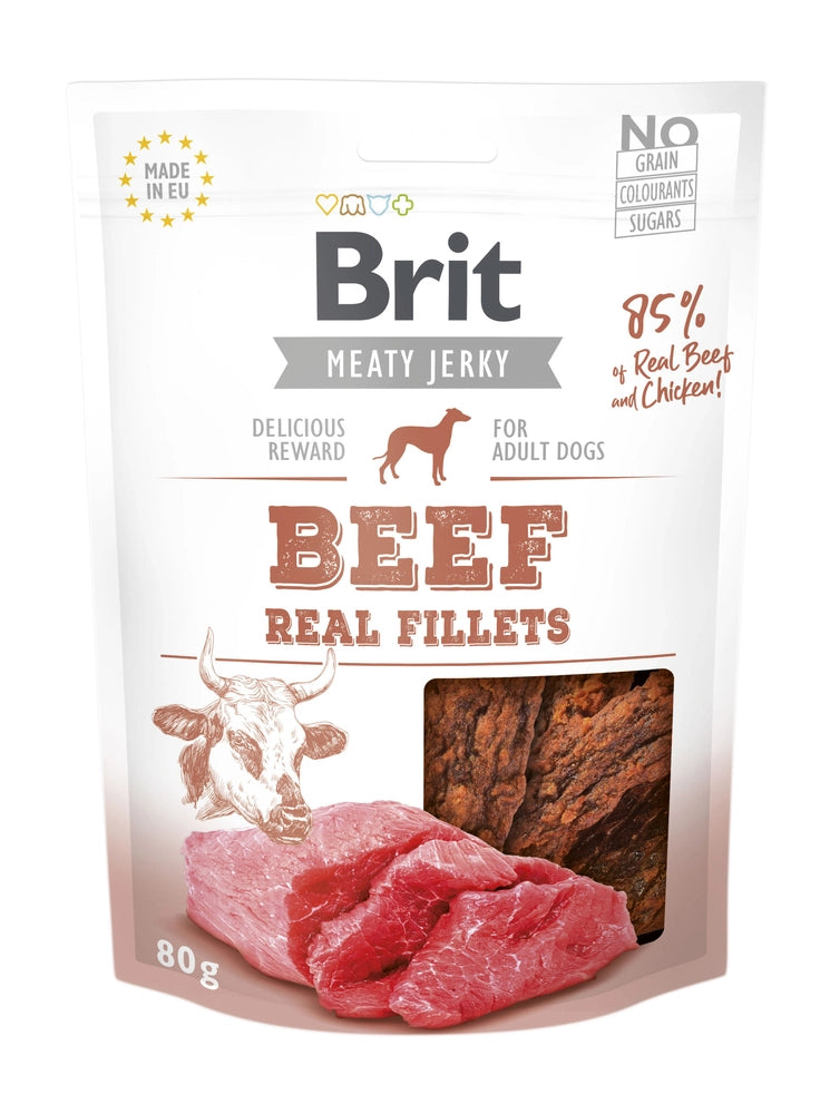Brit Care Meaty Jerky Beef Fillets 80g