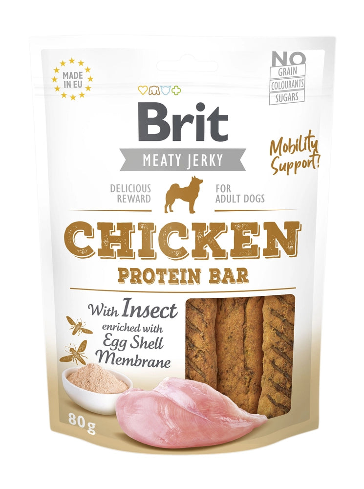 Brit Care Meaty Jerky Proteinbar Chicken Insect 80g