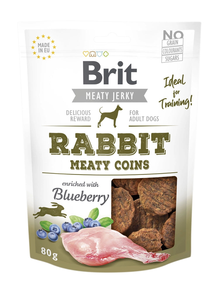 Brit Care Meaty Jerky Coins Rabbit 80g