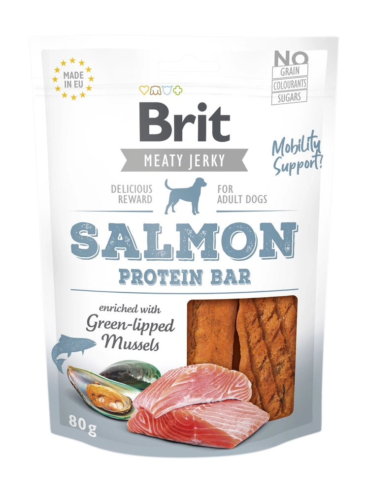 Brit Care Meaty Jerky Proteinbar Salmon 80g