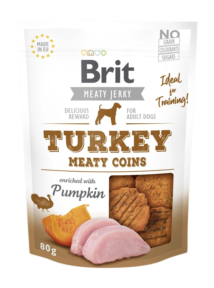 Brit Care Puppy Meaty Jerky Coins Turkey 80g